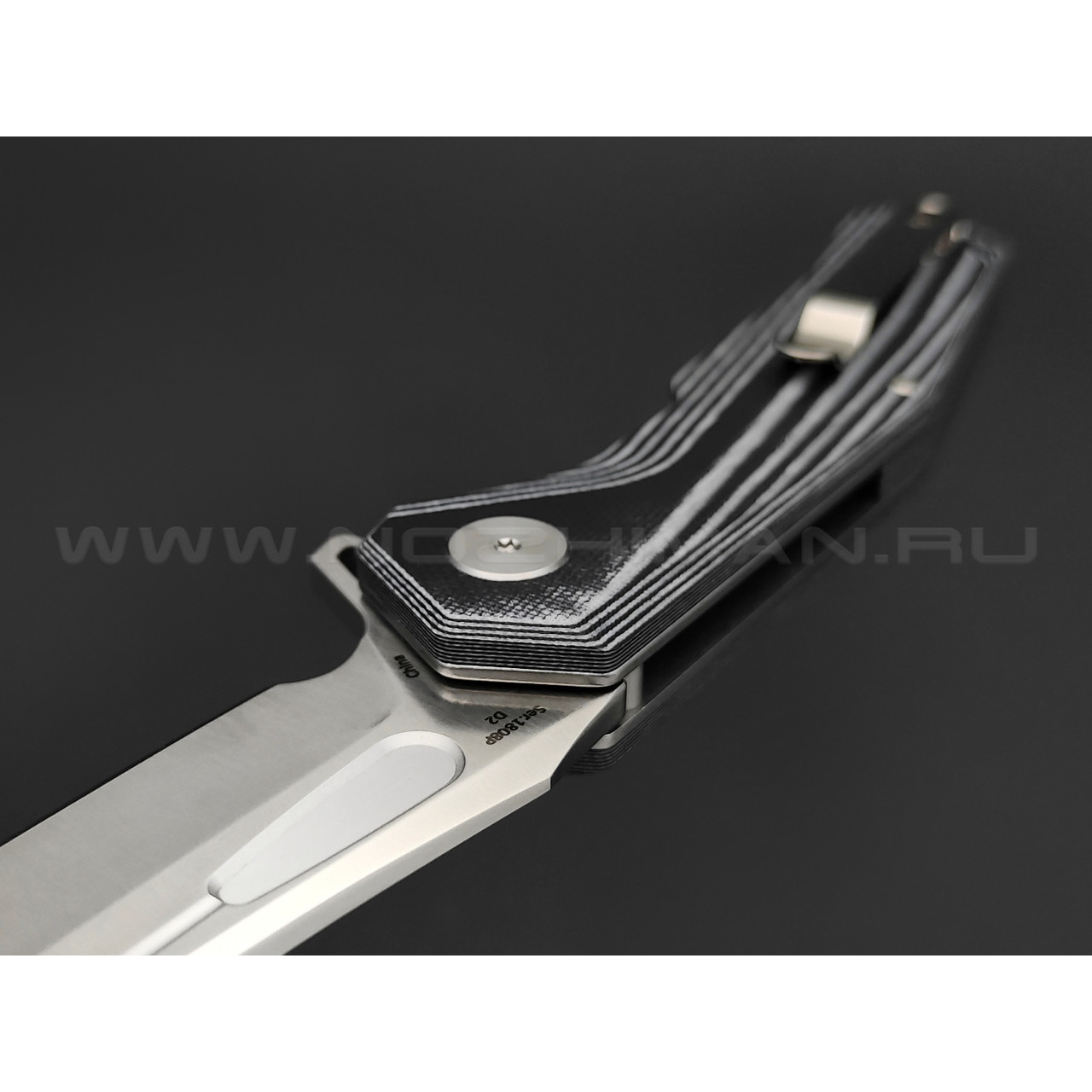 Нож Artisan Cutlery 1808P-BGC Zumwalt сталь D2, рукоять G10 black & white