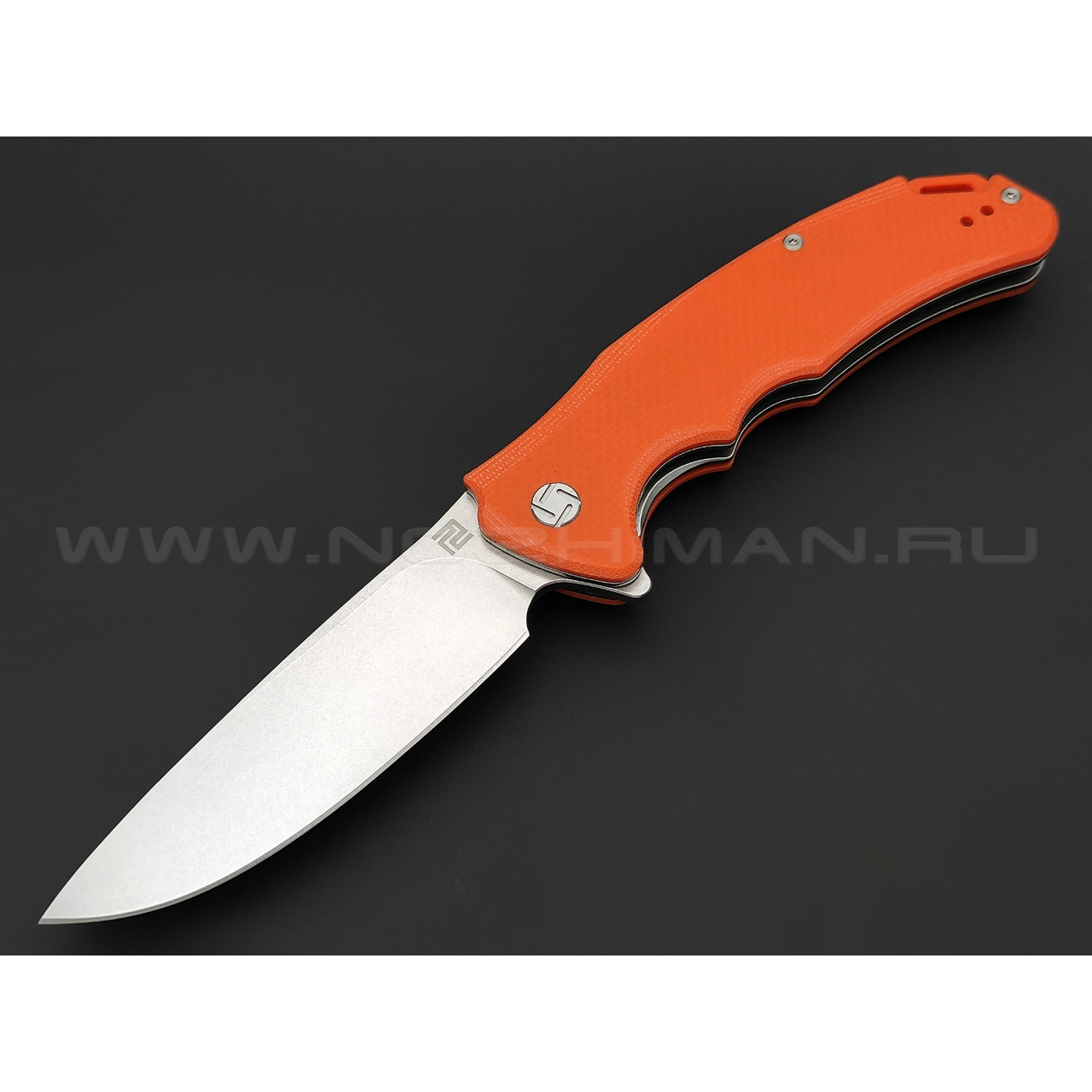Нож Artisan Cutlery 1702P-OE Tradition сталь D2, рукоять G10 orange
