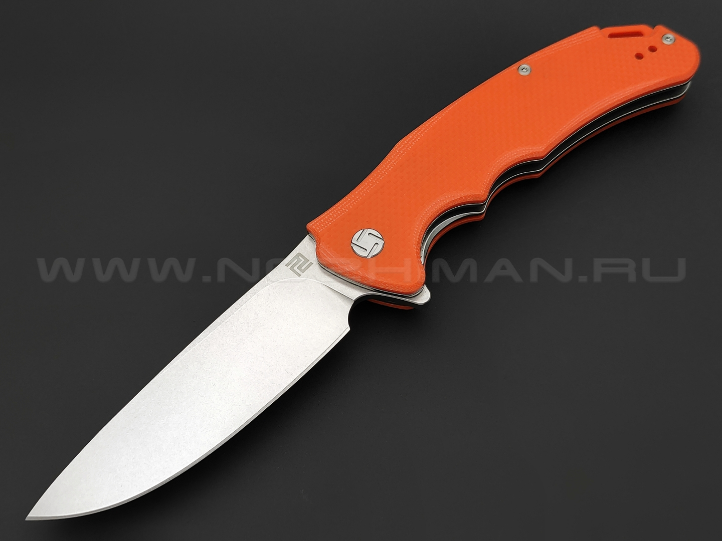 Нож Artisan Cutlery 1702P-OE Tradition сталь D2, рукоять G10 orange