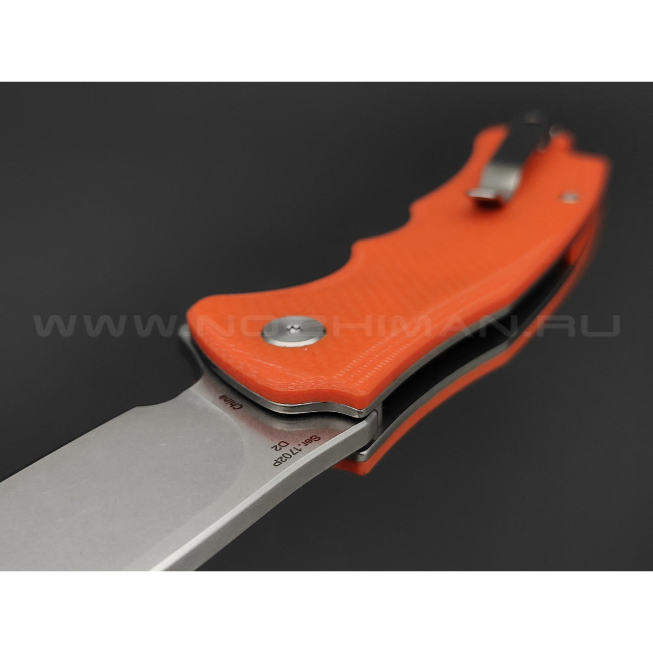 Нож Artisan Cutlery 1702P-OE Tradition сталь D2, рукоять G10 orange