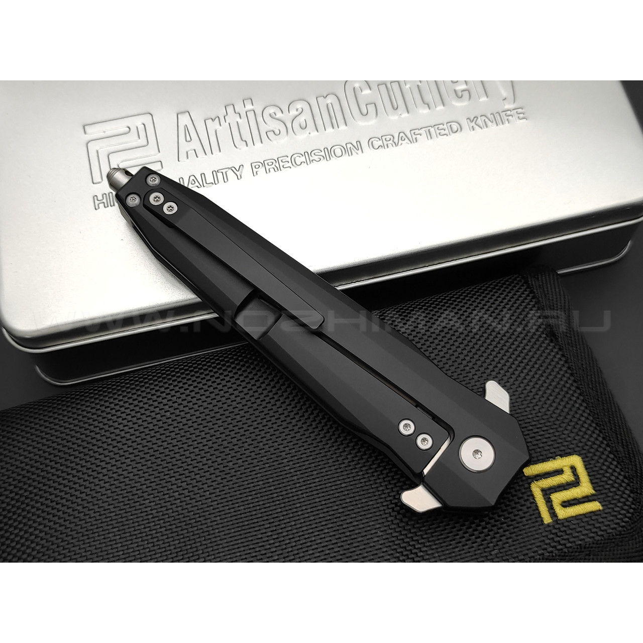 Нож Artisan Cutlery Hornet 1810G-BKS сталь S35VN, рукоять Titanium TC4 black