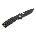 Нож Boker Plus Fieldfolder 01BO375 сталь D2 блэквош, рукоять G10 black, brass
