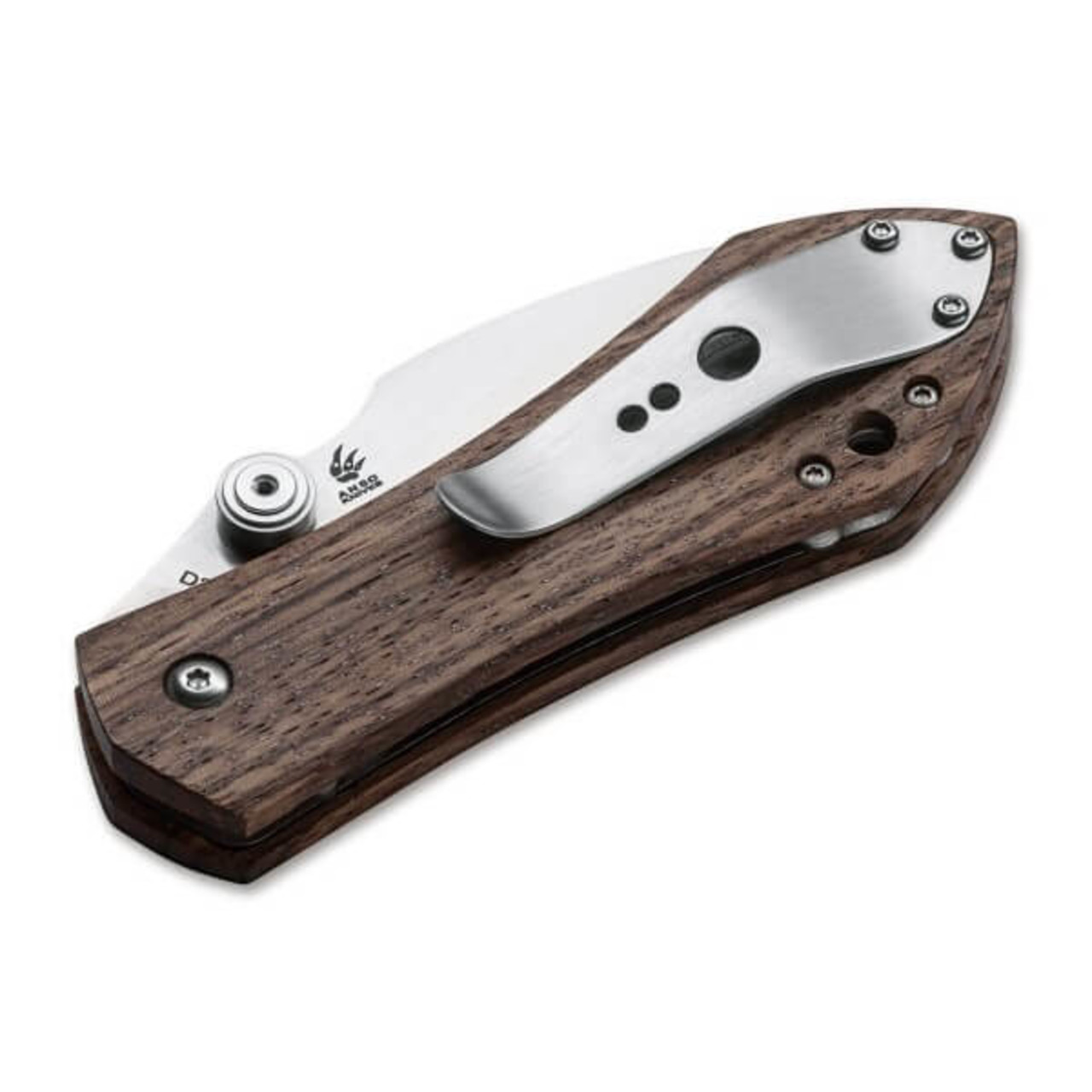 Нож Boker Plus Anso 67 Pro 01BO233 сталь D2, рукоять дерево зебрано