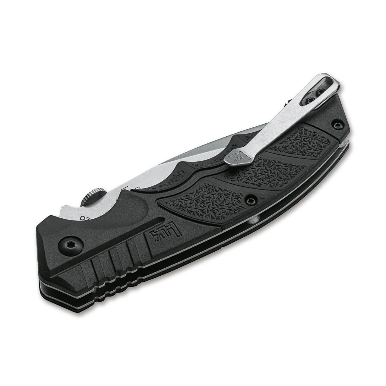 Нож Heckler & Koch SFP Tactical Folder 01HK500 сталь D2, рукоять PP, Glass Fibre, TPR