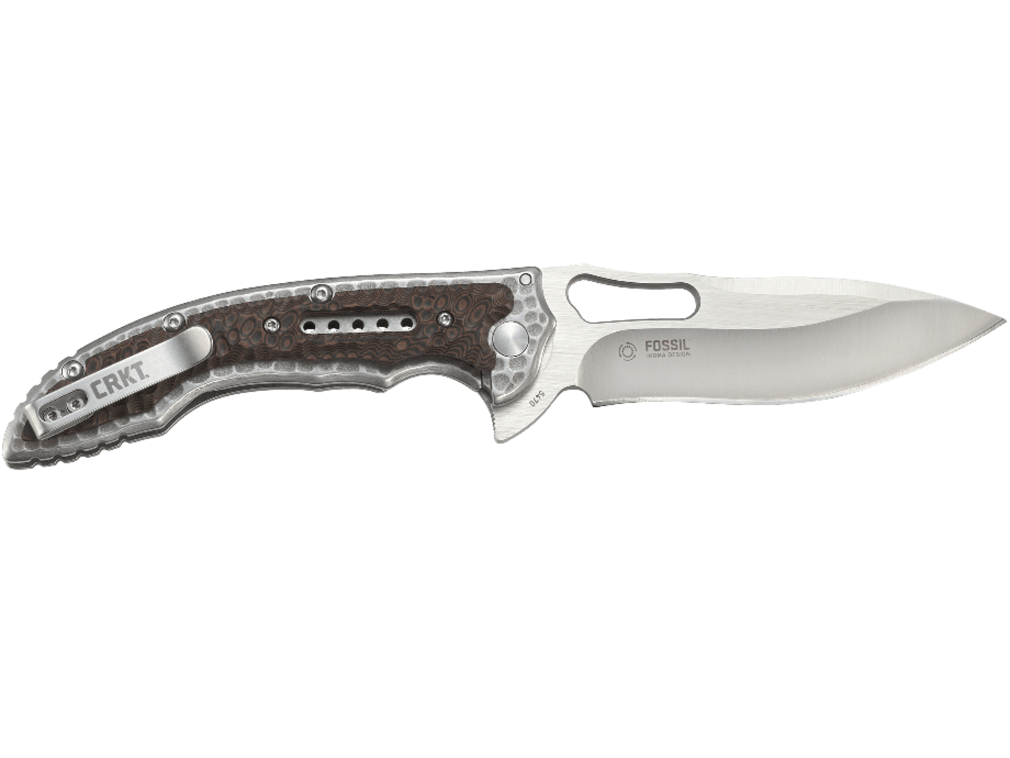 Нож CRKT Fossil 5470 сталь 8Cr13MoV, рукоять G10, сталь