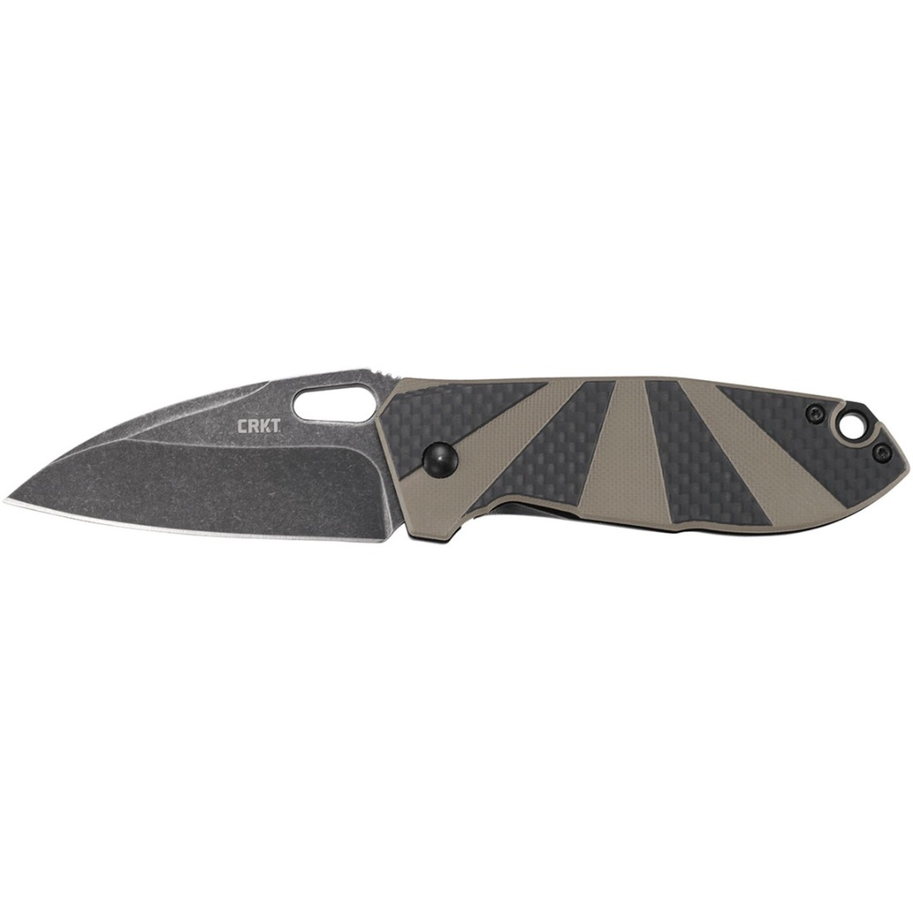 Нож CRKT Heron 2440 сталь 8Cr14MoV, рукоять G10, Carbon fiber