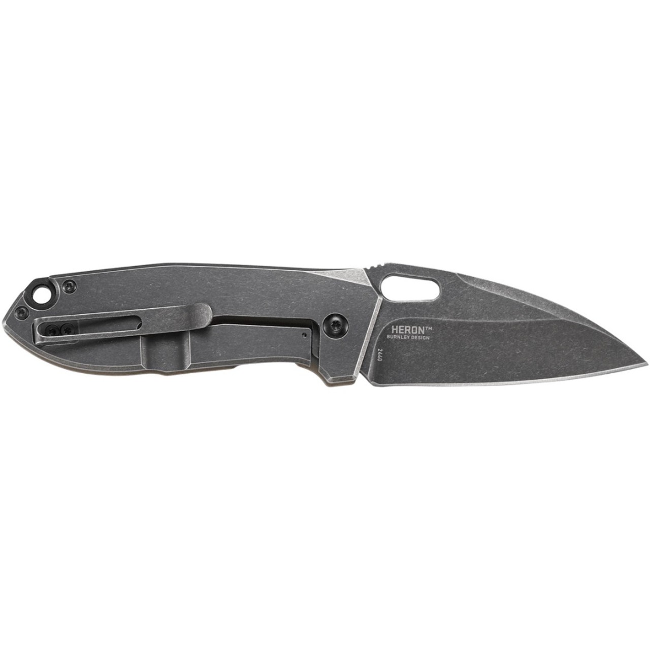 Нож CRKT Heron 2440 сталь 8Cr14MoV, рукоять G10, Carbon fiber