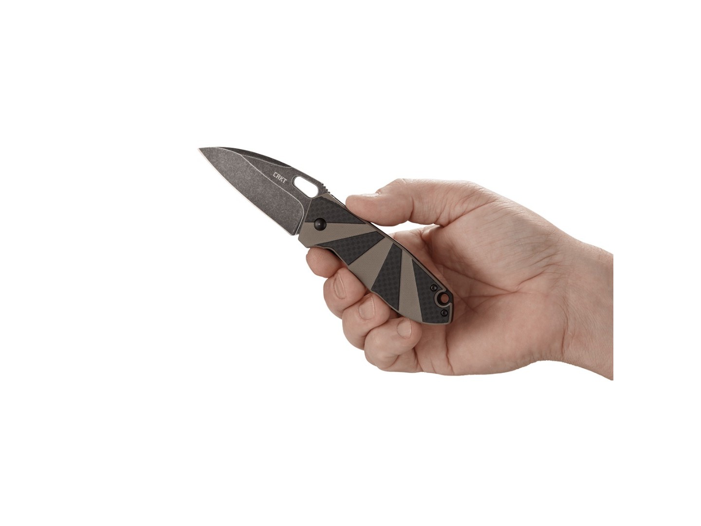 Нож CRKT Heron 2440 сталь 8Cr14MoV, рукоять G10, Carbon fiber