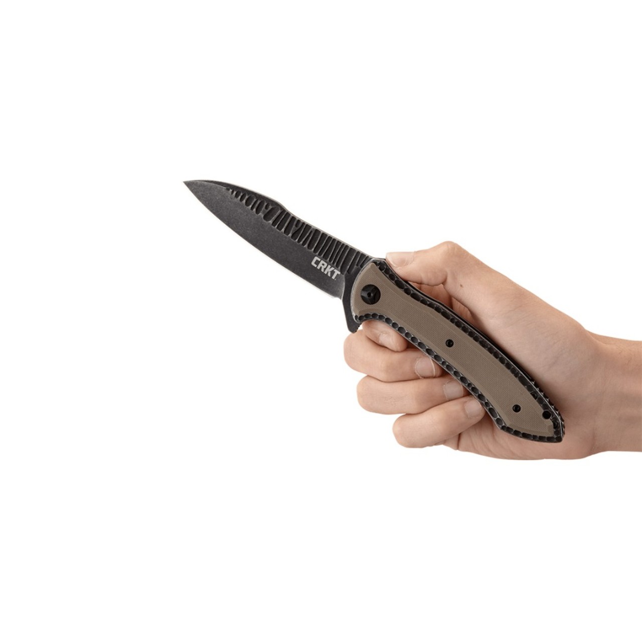 Нож CRKT Apoc 5380 сталь 8Cr13MoV, рукоять G10 tan
