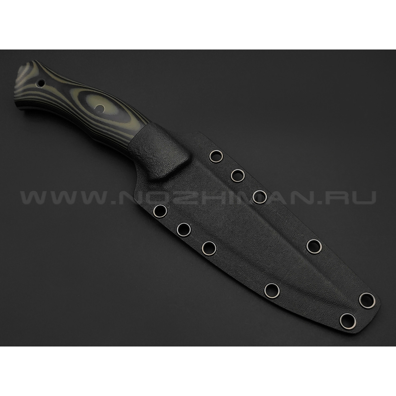 Апус нож Спектр сталь K110, рукоять G10 чёрно-зелёный