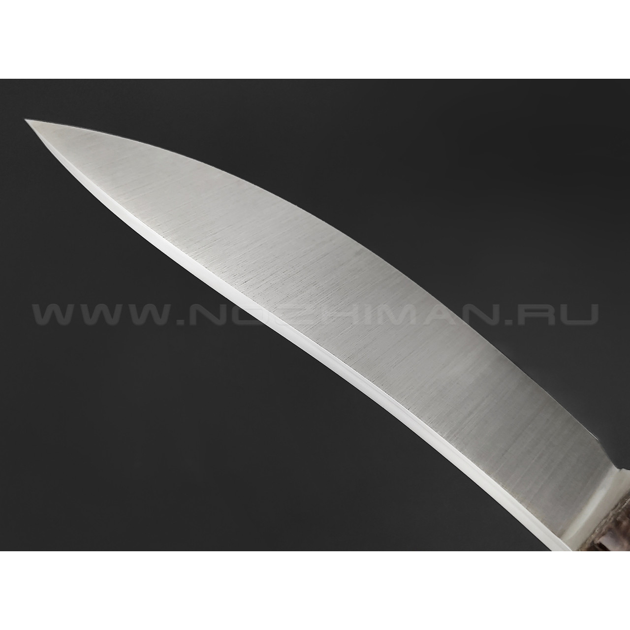 Апус нож Юхро сталь N690, рукоять джутовая микарта