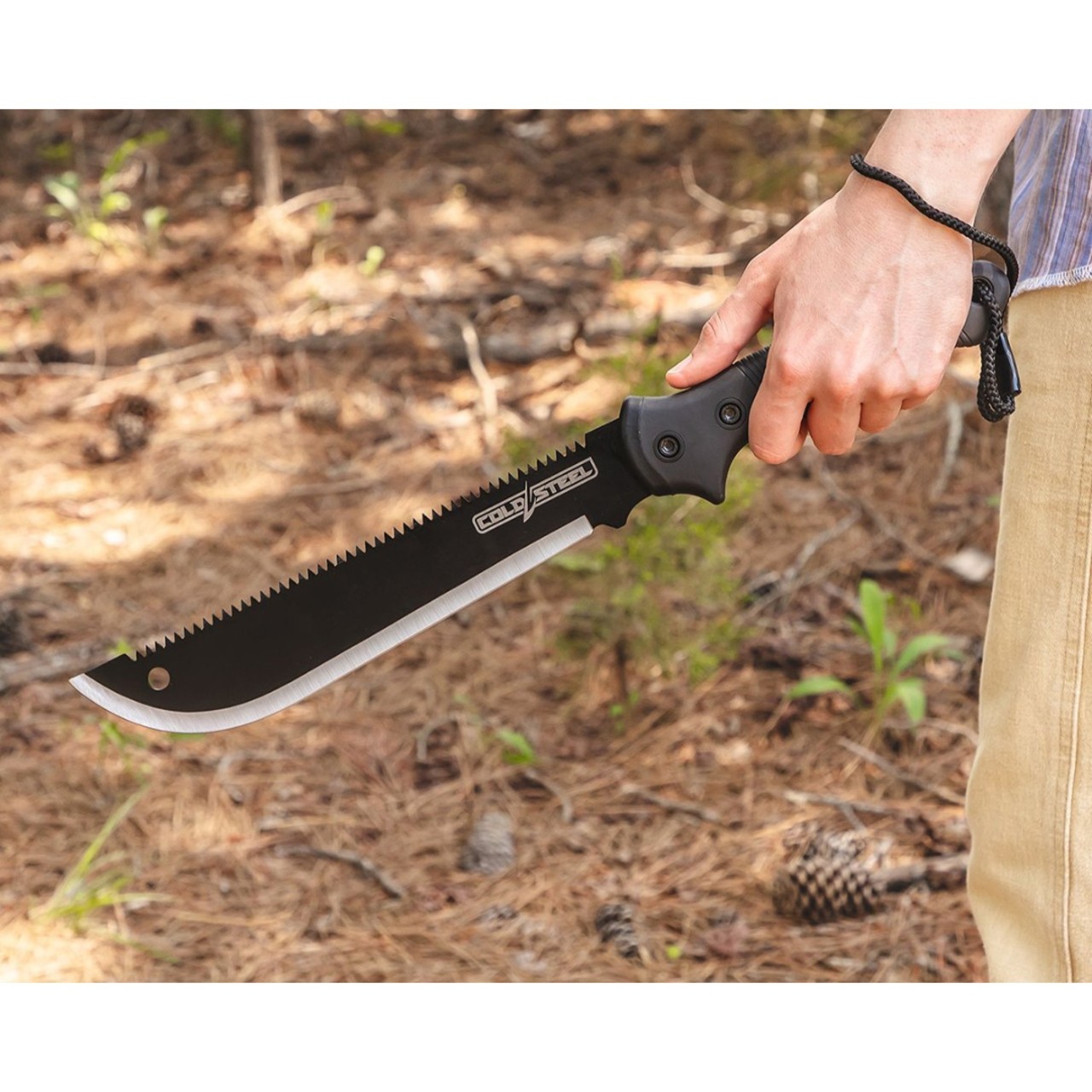 Мачете Cold Steel Axis Machete MA-AXIS сталь High Carbon, рукоять Rubber Grip