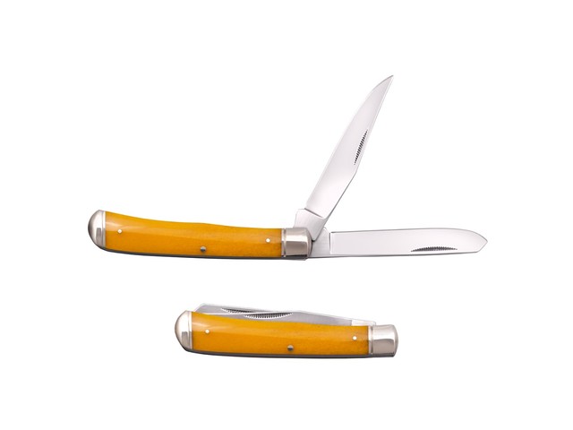 Нож Cold Steel Trapper Yellow FL-TRPR-Y сталь 8Cr13MoV, рукоять кость