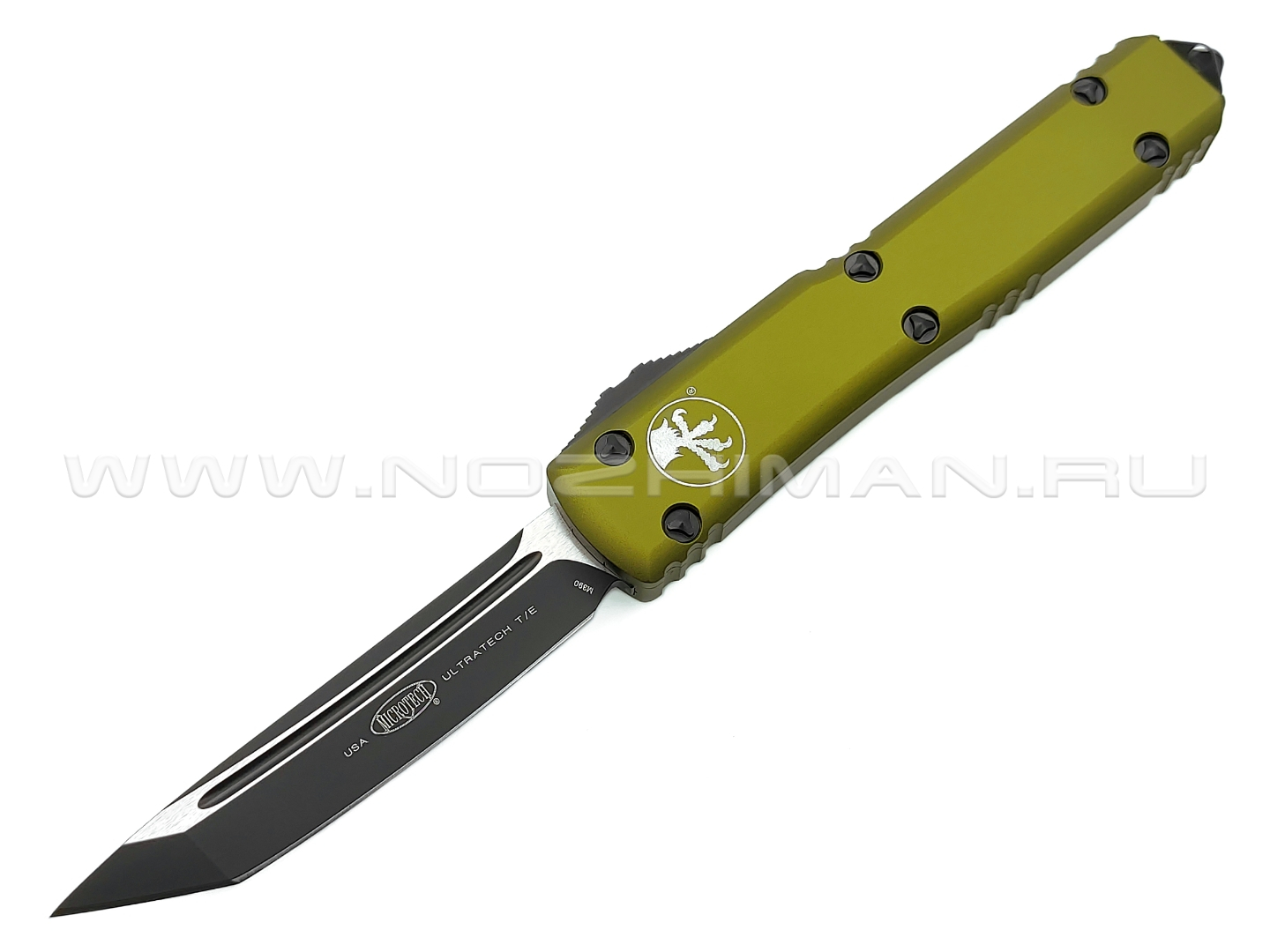 Нож Microtech Ultratech T/E 123-1OD Tanto сталь M390 рукоять Aluminum 6061-T6 OD Green