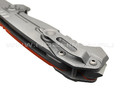 N.C.Custom складной нож Ultras-F сталь X105 stonewash, рукоять G10 orange, сталь