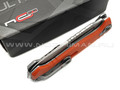 N.C.Custom складной нож Ultras-F сталь X105 stonewash, рукоять G10 orange, сталь