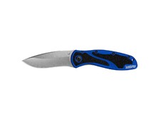 Нож Kershaw Blur 1670NBSW сталь Sandvik 14C28N stonewash, рукоять Trac-Tec, Aluminum 6061-T6 blue