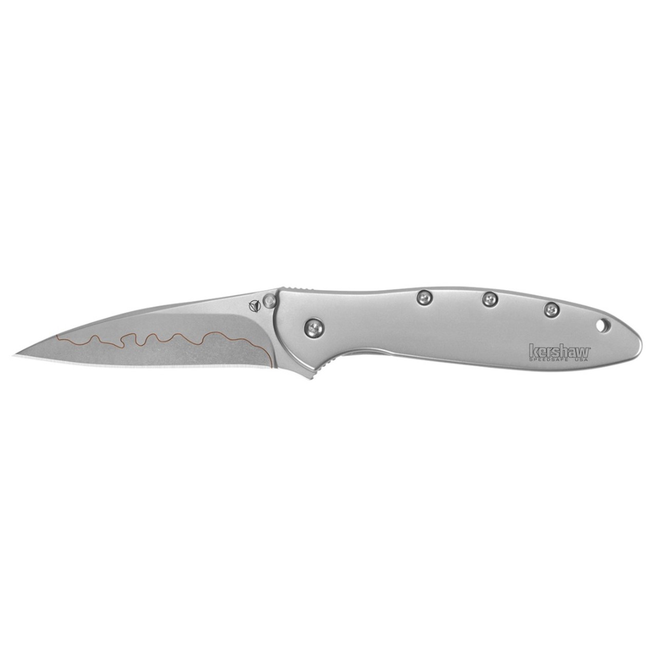 Нож Kershaw Leek 1660CB сталь Composite CPM-D2/Sandvik 14C28N, рукоять Stainless steel