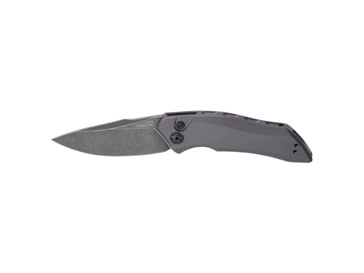 Нож Kershaw Launch 1 7100GRYBW сталь CPM 154 blackwash, рукоять Aluminum 6061-T6 grey
