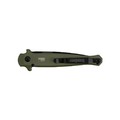 Нож Kershaw Launch 8 7150OLBLK сталь CPM 154 black, рукоять Aluminium 6061-T6 green, Carbon fiber