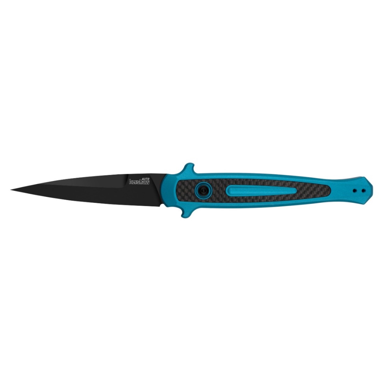 Нож Kershaw Launch 8 7150TEALBLK сталь CPM 154 black, рукоять Aluminum 6061-T6 teal, Carbon fiber