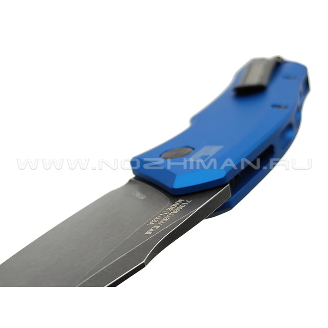 Нож Kershaw Launch 1 7100BLUBW сталь CPM 154 блэквош, рукоять Aluminum 6061-T6 blue