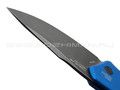 Нож Kershaw Launch 1 7100BLUBW сталь CPM 154 blackwash, рукоять Aluminum 6061-T6 blue