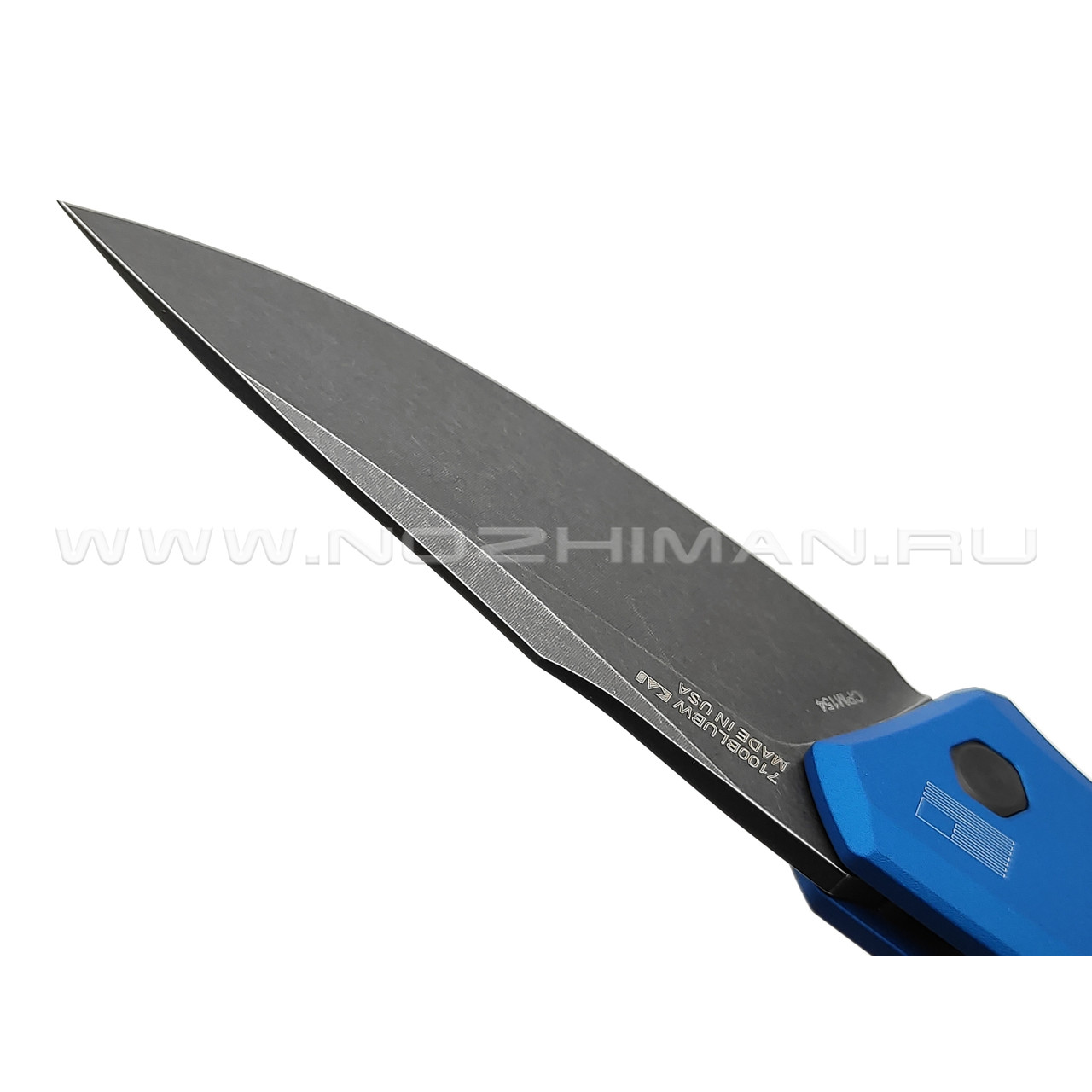 Нож Kershaw Launch 1 7100BLUBW сталь CPM 154 блэквош, рукоять Aluminum 6061-T6 blue