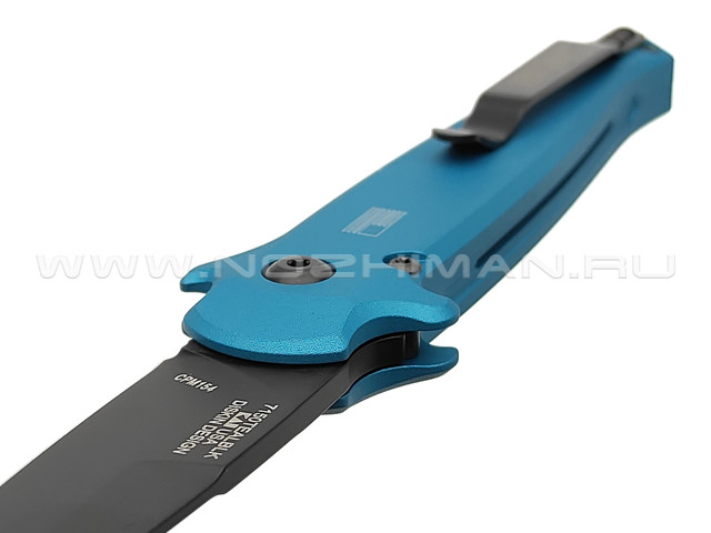 Нож Kershaw Launch 8 7150TEALBLK сталь CPM 154 black, рукоять Aluminum 6061-T6 teal, Carbon fiber