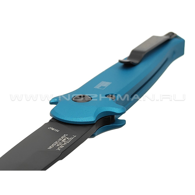 Нож Kershaw Launch 8 7150TEALBLK сталь CPM 154 black, рукоять Aluminum 6061-T6 teal, Carbon fiber