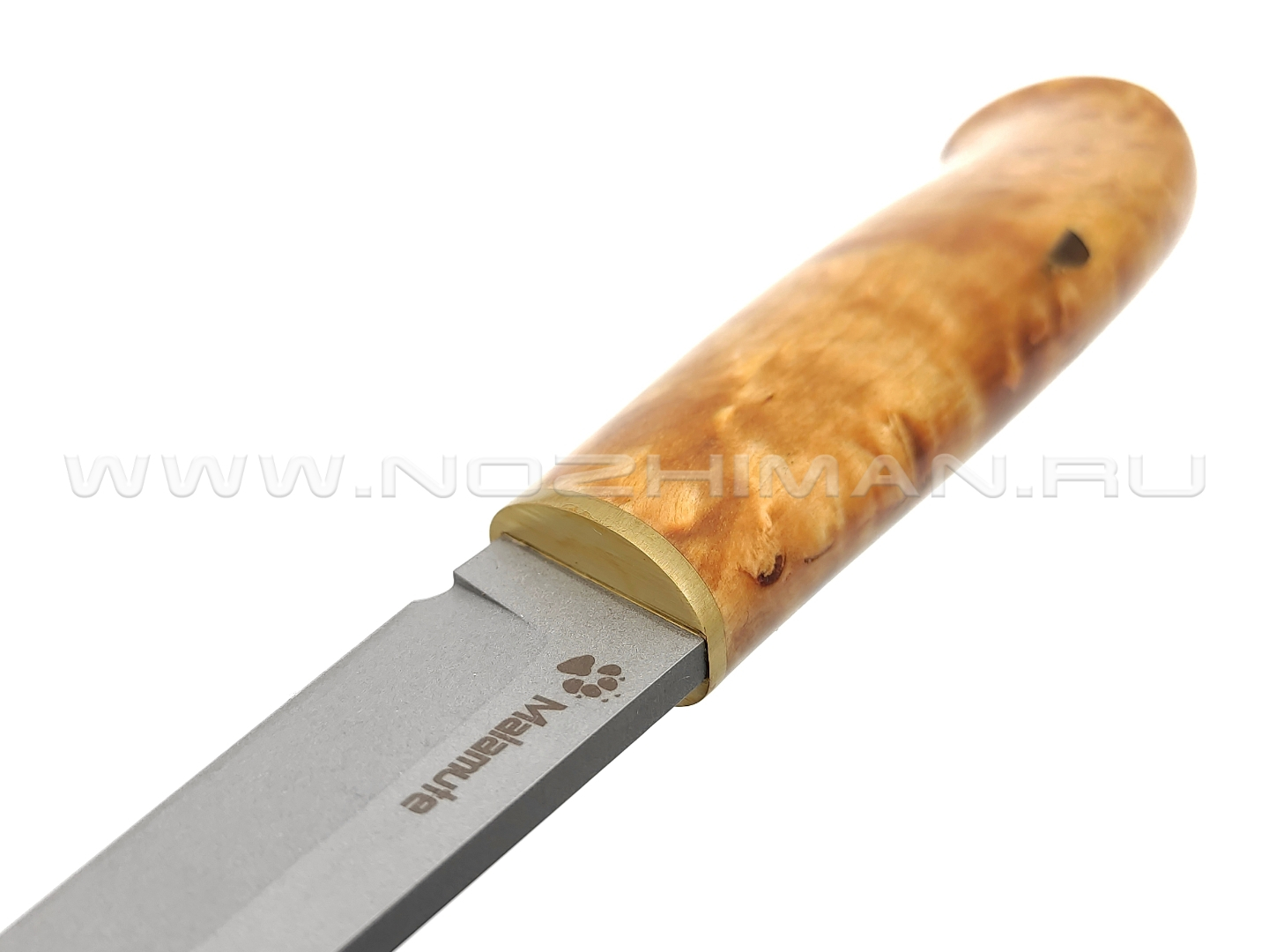Brutalica нож Malamute 2.0 сталь 95Х18 рукоять карельская берёза