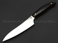 Кухонный нож Овощной №2, сталь N690, рукоять G10 black (Товарищество Завьялова)