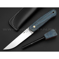 Нож Burlax BX0047 сталь X90, рукоять синяя микарта джинс Нож Burlax BX0047 сталь X90, рукоять синяя микарта джинс