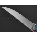 Нож Burlax BX0047 сталь X90, рукоять синяя микарта джинс Нож Burlax BX0047 сталь X90, рукоять синяя микарта джинс