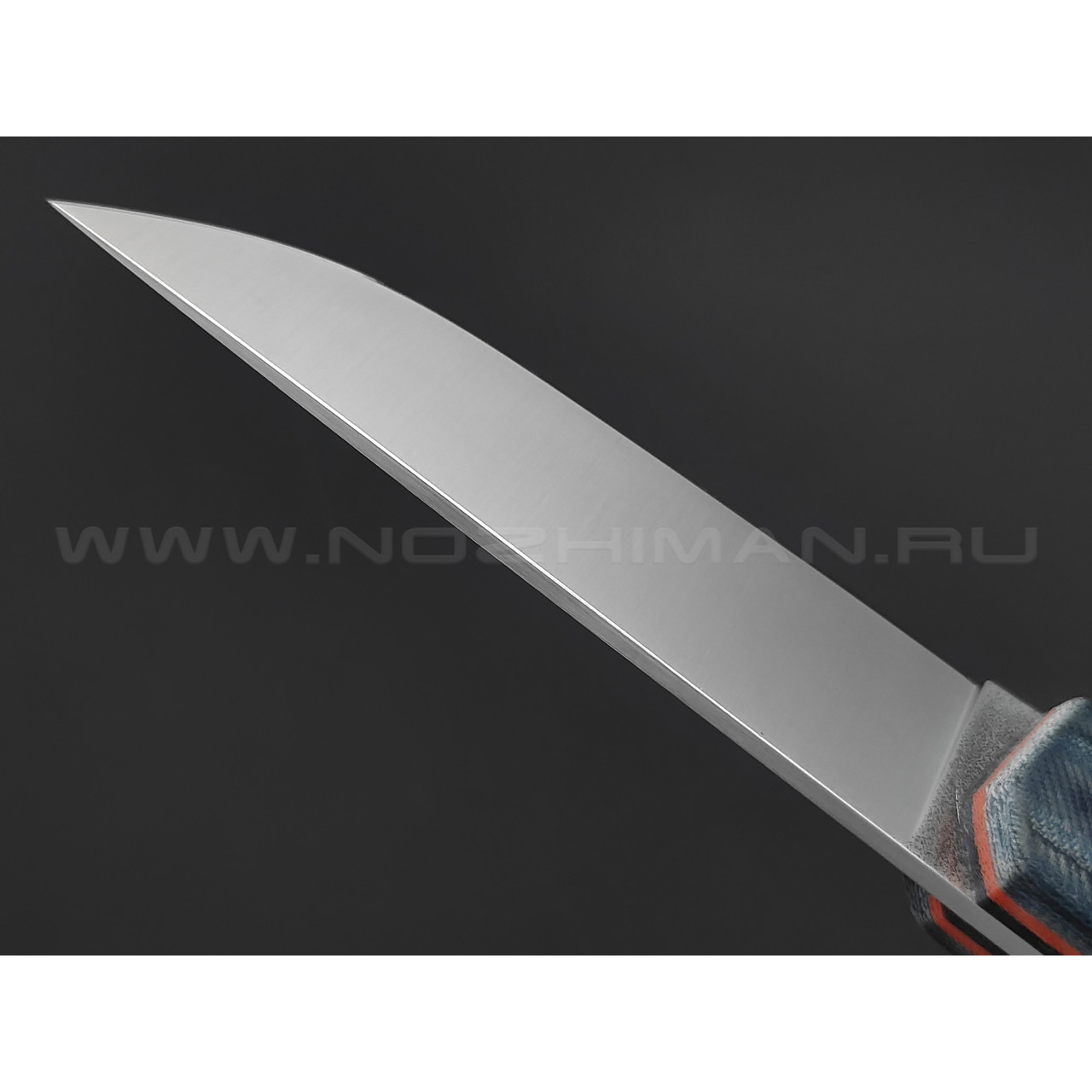 Нож Burlax BX0047 сталь X90, рукоять синяя микарта джинс