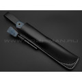 Нож Burlax BX0047 сталь X90, рукоять синяя микарта джинс Нож Burlax BX0047 сталь X90, рукоять синяя микарта джинс