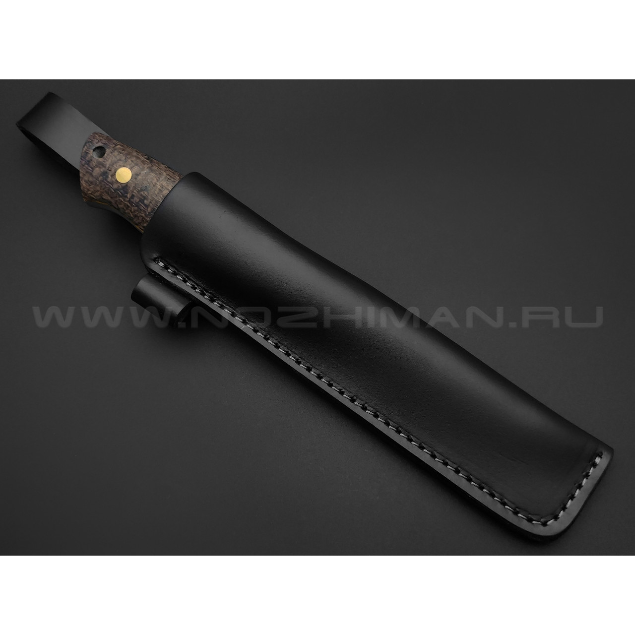 Нож Burlax Bushcraft BX0058 сталь X50Cr15MoV рукоять коричневая джутовая микарта