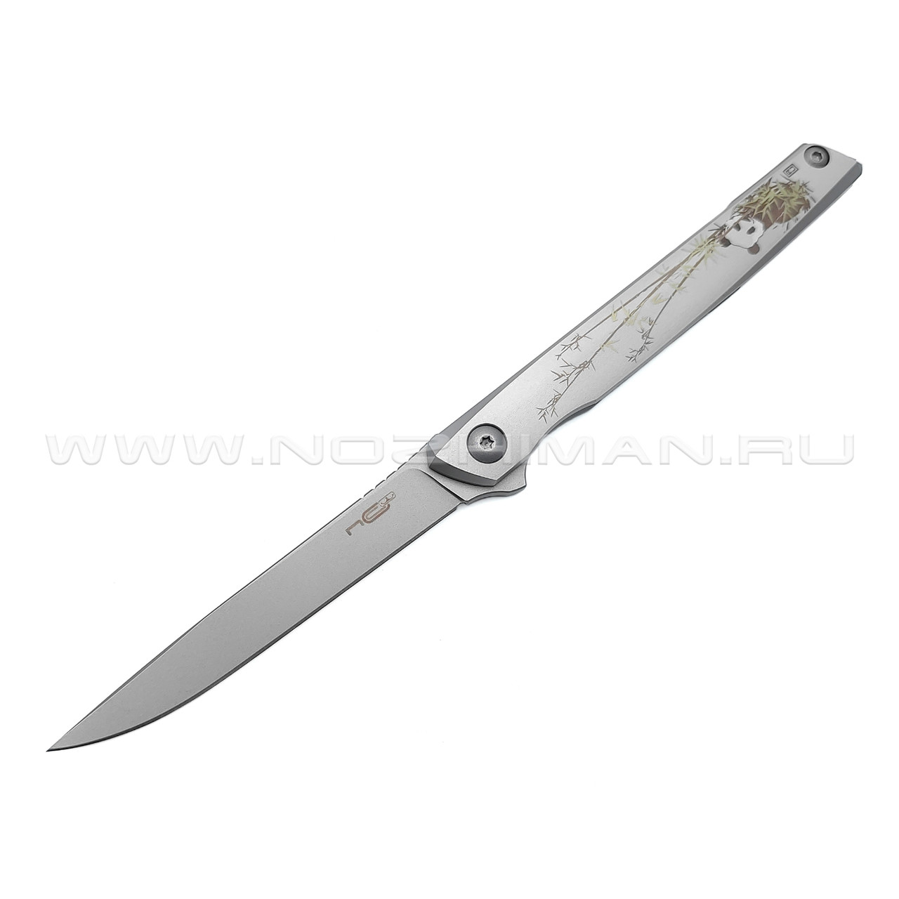 N.C.Custom складной нож Stylus Panda "Панда" сталь Aus-10, рукоять сталь