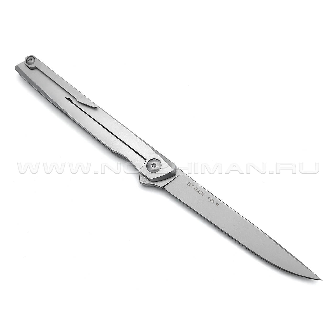 N.C.Custom складной нож Stylus Panda "Панда" сталь Aus-10, рукоять сталь