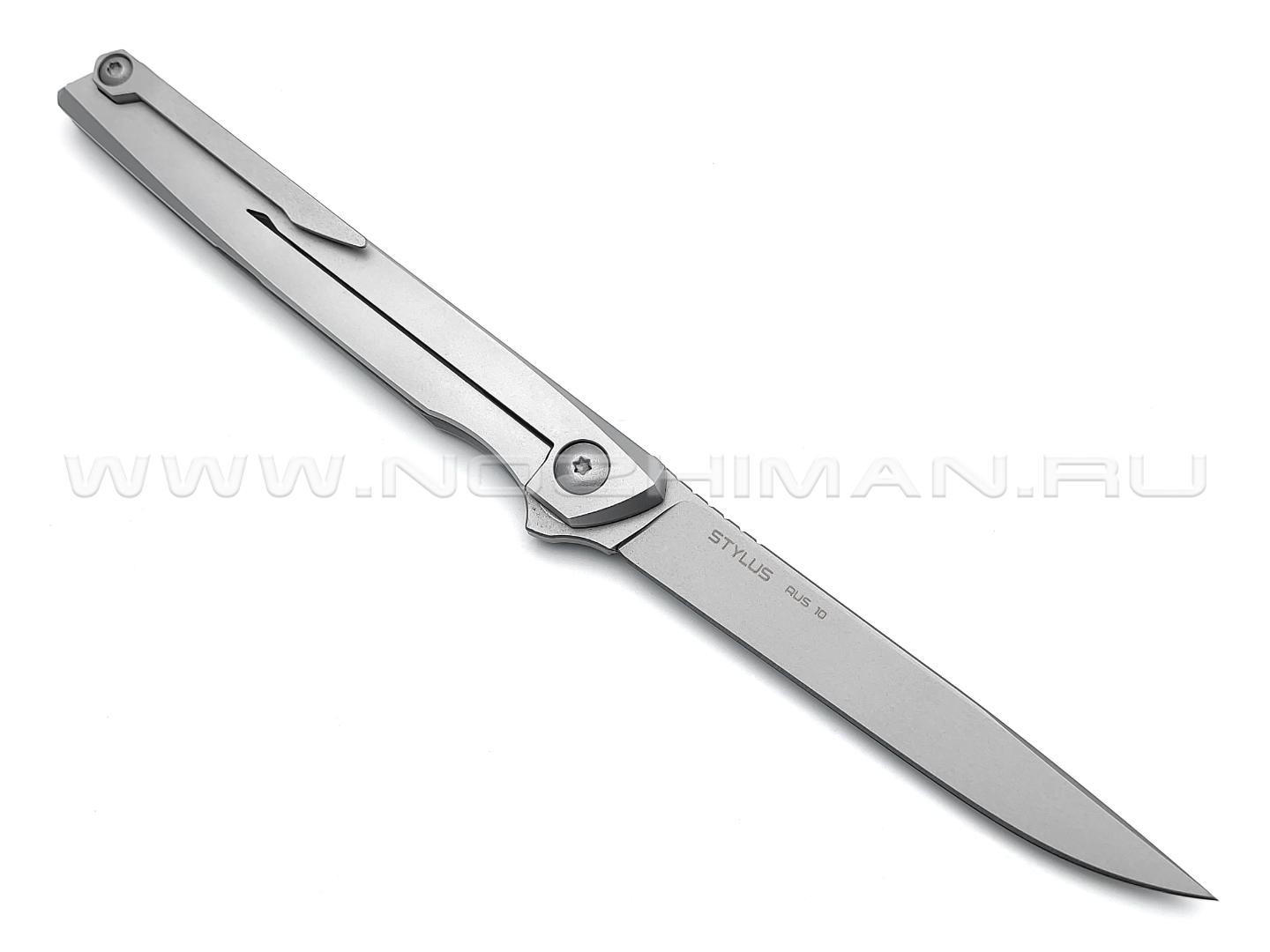 N.C.Custom складной нож Stylus "Панда" сталь Aus10, рукоять Сталь