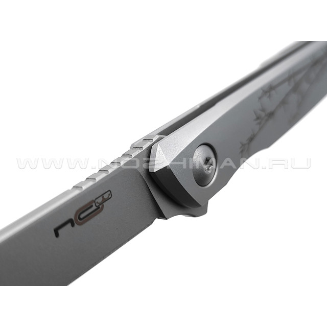 N.C.Custom складной нож Stylus Panda "Панда" сталь Aus-10, рукоять сталь