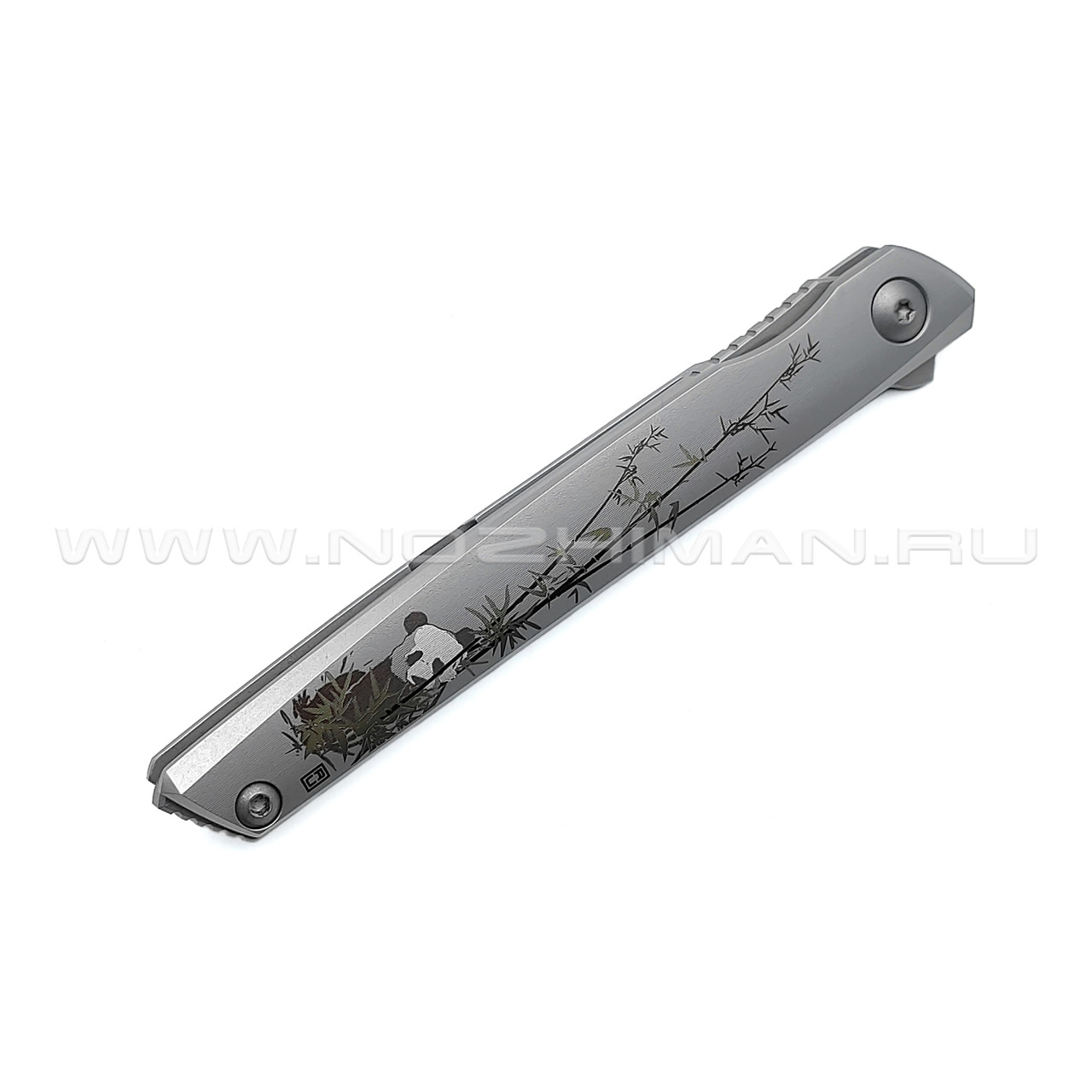 N.C.Custom складной нож Stylus Panda "Панда" сталь Aus-10, рукоять сталь