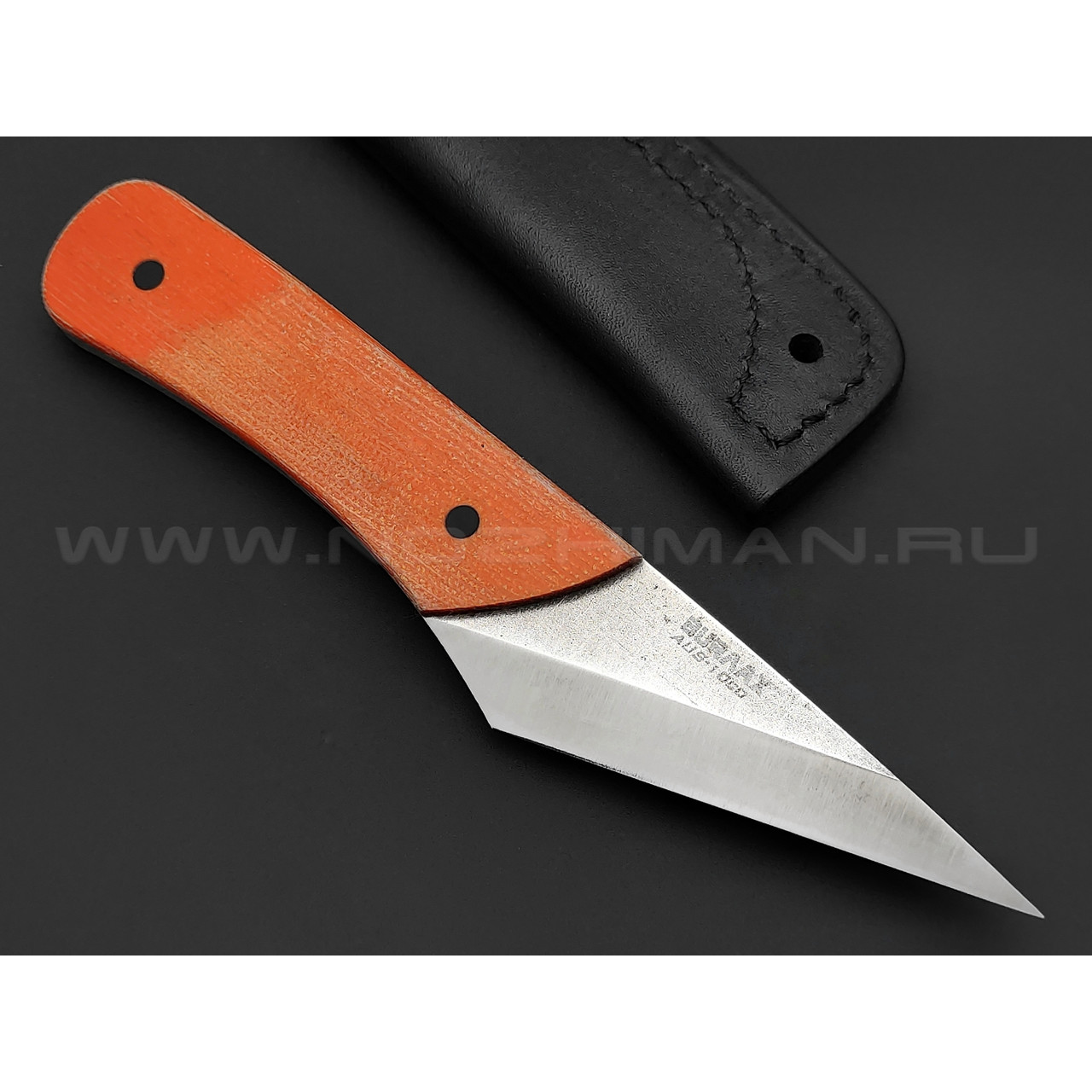 Киридаши Burlax BX0136 сталь Aus10Co, рукоять оранжевая микарта