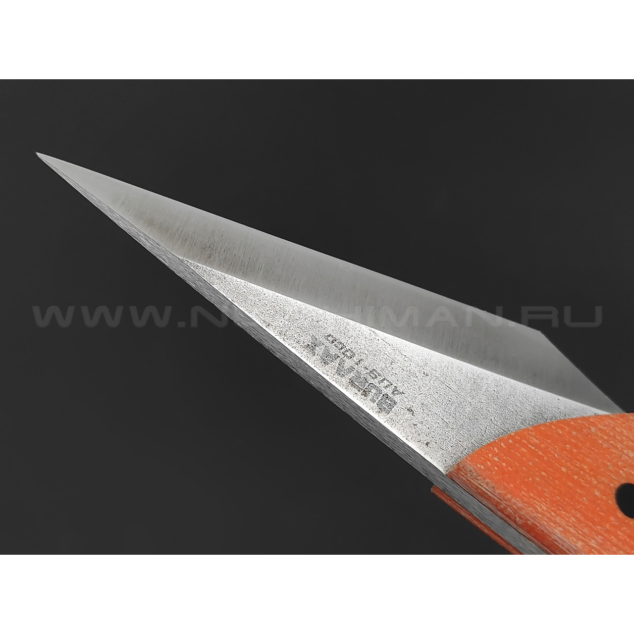 Киридаши Burlax BX0136 сталь Aus10Co, рукоять оранжевая микарта
