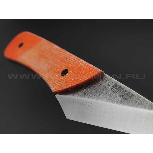 Киридаши Burlax BX0136 сталь Aus10Co, рукоять оранжевая микарта