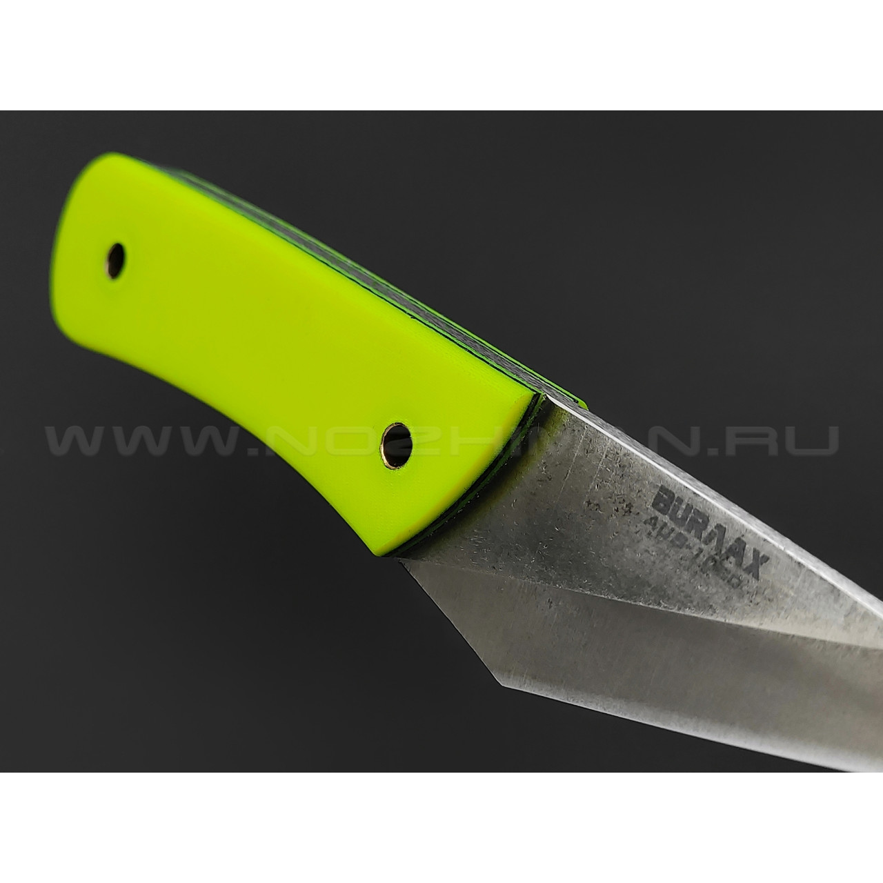 Киридаши Burlax BX0131 сталь Aus10Co, рукоять желтая микарта