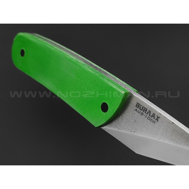 Киридаши Burlax BX0130 сталь Aus10Co, рукоять зеленая микарта