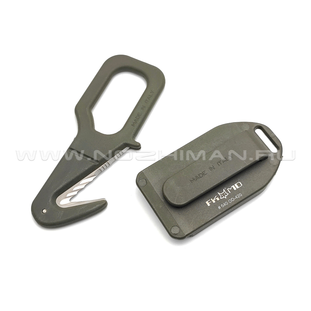 Стропорез Fox Rescue Emergency Tool 640 OD Nato Green сталь Aisi 420
