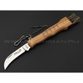 Нож грибника Fox Mushrooms Knife 405 OL сталь 420С, рукоять Дерево олива Нож грибника Fox Mushrooms Knife 405 OL сталь 420С, рукоять Дерево олива