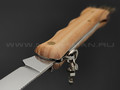Нож грибника Fox Mushrooms Knife 405 OL сталь 420С, рукоять Дерево олива